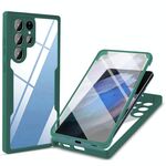 Per Samsung Galaxy S22 Ultra 5G acrilico + TPU 360 gradi Copertura completa Cassa del telefono antiurto (verde)
