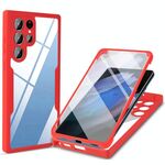 Per Samsung Galaxy S22 Ultra 5G acrilico + TPU 360 gradi Custodia completa Cassa del telefono antiurto (rosso)