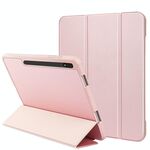 Per Samsung Galaxy Tab S8 + / X800 3-Pieghevole TPU TPU in pelle intelligente Tablet in pelle (rosa)
