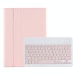 Custodia in pelle Bluetooth Ultra Sottile A08 Candy Color per Samsung Galaxy Tab A8 10.5 2021 SM-X200 / SM-X205 (rosa)