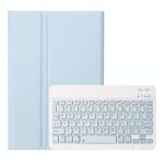 A08 Candy Color Color Ultra sottile Bluetooth Custodia in pelle Bluetooth per Samsung Galaxy Tab A8 10.5 2021 SM-X200 / SM-X205 (Ghiaccio bianco)