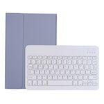 Custodia in pelle Bluetooth ultra sottile A08 Candy Color per Samsung Galaxy Tab A8 10.5 2021 SM-X200 / SM-X205 (viola)