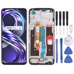 Schermo LCD TFT per OPPO Realme 8i RMX3151 digitalizzatore assemblaggio completo con cornice (nero)