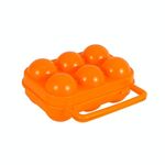 Scatola di protezione da uovo portatile da 4 PCS 6 Grid Outdoor, consegna colore casuale