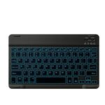 78 tasti da 10 pollici RGB Colorful Backlit Bluetooth Keyboard Bluetooth per telefono cellulare / tablet (nero)