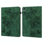 Per OPPO Pad 11 pollici 2022 Custodia in pelle con motivo a farfalla in rilievo (verde)