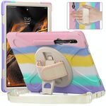Per Samsung Galaxy Tab S8 Ultra X900 Silicone + custodia protettiva tablet tablet (colorato rosa)