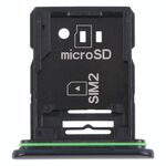 Cassettiera della scheda SIM originale + vassoio della scheda SIM / vassoio della scheda micro SD per Sony Xperia 10 III (nero)