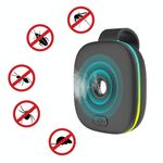Repellente per zanzare portatile ad ultrasuoni ad ultrasuoni per zanzare da esterno (nero)
