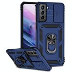 Per Samsung Galaxy S21 + 5G Sliding Camshield Holder Holder Case (blu)