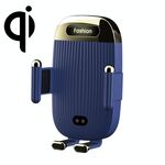 Porta del telefono con caricabatterie wireless S18 da 15 W, colore: blu con una staffa di ventosa