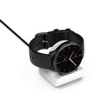 Per Amazfit T-Rex 2 Smartwatch Staffa di ricarica in silicone (bianco)