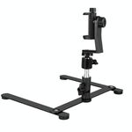 Supporto del telefono del desktop del desktop del metallo regolabile a 360 gradi, Stile: Base + PTZ + clip del telefono girevole
