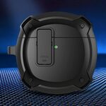 Custodia protettiva per auricolari con interruttore e gancio per Huawei Freebuds 4 (nero)