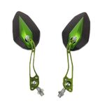 Modificatore retrovisore della retrovisore del motociclo della lega di alluminio (verde)