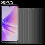 50 PZ 0,26mm 9H 2.5D Pellicola in vetro temperato per OPPO A57 / A57 4G / A77 / K10 5G / A57e / A57s / K10x / A17 / A77s / A17k / A58 5G / A77 4G / A58x / A56s / A78 / A1x / A38 /A18/vivo Y36i/vivo G2/Y03/Y28 5G