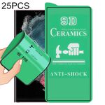 Per Samsung Galaxy S22 Ultra 5G 25 pezzi 9D Pellicola in ceramica con colla a schermo intero