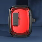 Custodia protettiva per auricolari con interruttore e gancio per boccioli di Google Pixel A (Black Red)