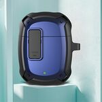 Custodia protettiva per auricolari con interruttore e gancio per boccioli di Google Pixel 2 (Black Blue)