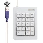 DX-18A 18-Keys USB cablato meccanico meccanico mini tastiera numerica (bianco)