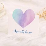 100 pz A368 a forma di cuore grazie biglietto di auguri (speciale per te)