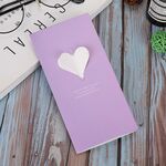 100 PCS A-330 Stereo Hollow Biglietto di auguri (Purple Love)