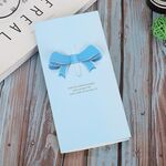 100 PCS A-330 Stereo Hollow Biglietto di auguri (Blue Bow)