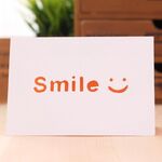 50 PCS A-035 Large Hollow Letters Biglietto di auguri vacanze (sorriso)