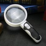 77350b Hand-detenuto a mano con luce LED Reading Repair 10 volte lente d'ingrandimento