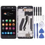 Schermo LCD OEM per ZTE Blade V7 Lite/V6 Plus digitalizzatore assemblaggio completo con cornice (nero)