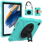 Per Samsung Galaxy Tab A8 10.5 2021 Custodia da tavoletta rotativa di prelevamento + pc (verde menta)