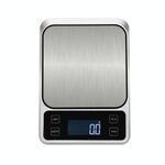 Scala da forno alimentari in acciaio inossidabile Scala da banco ridotta Scala elettronica inglese 3 kg/0,1 g