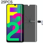 25 pezzi Film di vetro temperato antim-pazzo per Samsung Galaxy F22