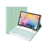 A610B Candy Color Bluetooth Case in pelle tastiera Bluetooth con slot a penna per Samsung Galaxy Tab S6 Lite 10,4 pollici SM-P610 / SM-P615 (verde chiaro)