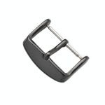 10 pezzi Accessori per orologi con fibbia in acciaio inossidabile a IP, colore: nero 18mm