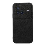 Per Vivo X80 Crazy Horse Texture PU PELLE PELLE PELLE (nero)