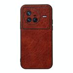 Per Vivo X80 Crazy Horse Texture PU PELLE PELLE Custodia (Brown)