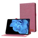 Per cuscinetto in vivo flip orizzontale da 11 pollici TPU + tessuto in pelle PU Tablet (rosa rosa)