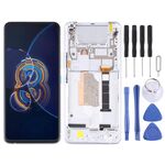 Schermo LCD originale per Asus Zenfone 8 Flip ZS672KS digitalizzatore assemblaggio completo con cornice (argento)