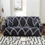 Tessuto alto elastico divano pigro tutto inclusivo, dimensioni: 2 persone (semplice rombo)