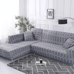 Tessuto alto elastico elastico divano pigro inclusivo, dimensioni: 2 persone (blog f)