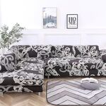 Tessuto alto elastico elastico divano pigro inclusivo, dimensioni: 4 persone (stile reale)