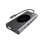 BX13V 13 in 1 Stazione di docking di tipo C Hub di ricarica wireless