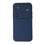 Per Vivo X80 Pro Accurate Fibra Fibra Fibra Texture Prover (Blue)