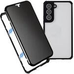 Per Samsung Galaxy S22+ 5G Custodia a doppia faccia in vetro a doppia faccia a doppia faccia (nero)