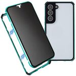 Per Samsung Galaxy S22+ 5G Case di telefono in vetro a doppia faccia a doppia faccia a doppia faccia (verde)
