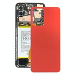 Per OPPO Reno7 5G China Glass Cover posteriore della batteria (rosso)
