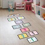 2 PCS Digital Jumping Grid Game Game Pallia Preschool DECORAZIONE PROFFICA PRESCHIALE PER BAMBINI (ZSZ1443)