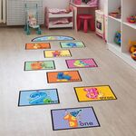 2 PCS Digital Jumping Grid Game Game Pallia Preschool DECORAZIONE PROFFICIE PER BAMBINI (ZSZ1345)