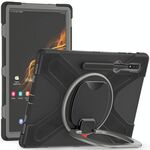Custodia protettiva per tablet Samsung Galaxy Tab S8 Ultra X900 in silicone + PC (nero grigio)
